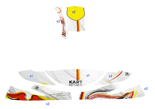 Kart republic sticker - kr,