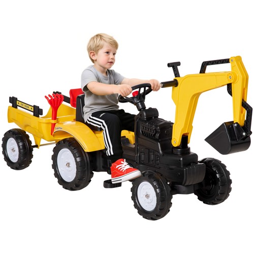 Homcom kids pedal kart - go,